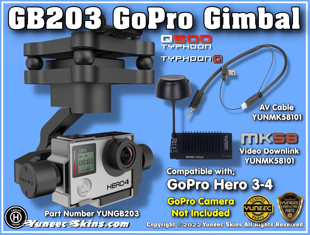GB203 Gimbal Q500 Blade Chroma GoPro Hero 3 4 YUNGB203